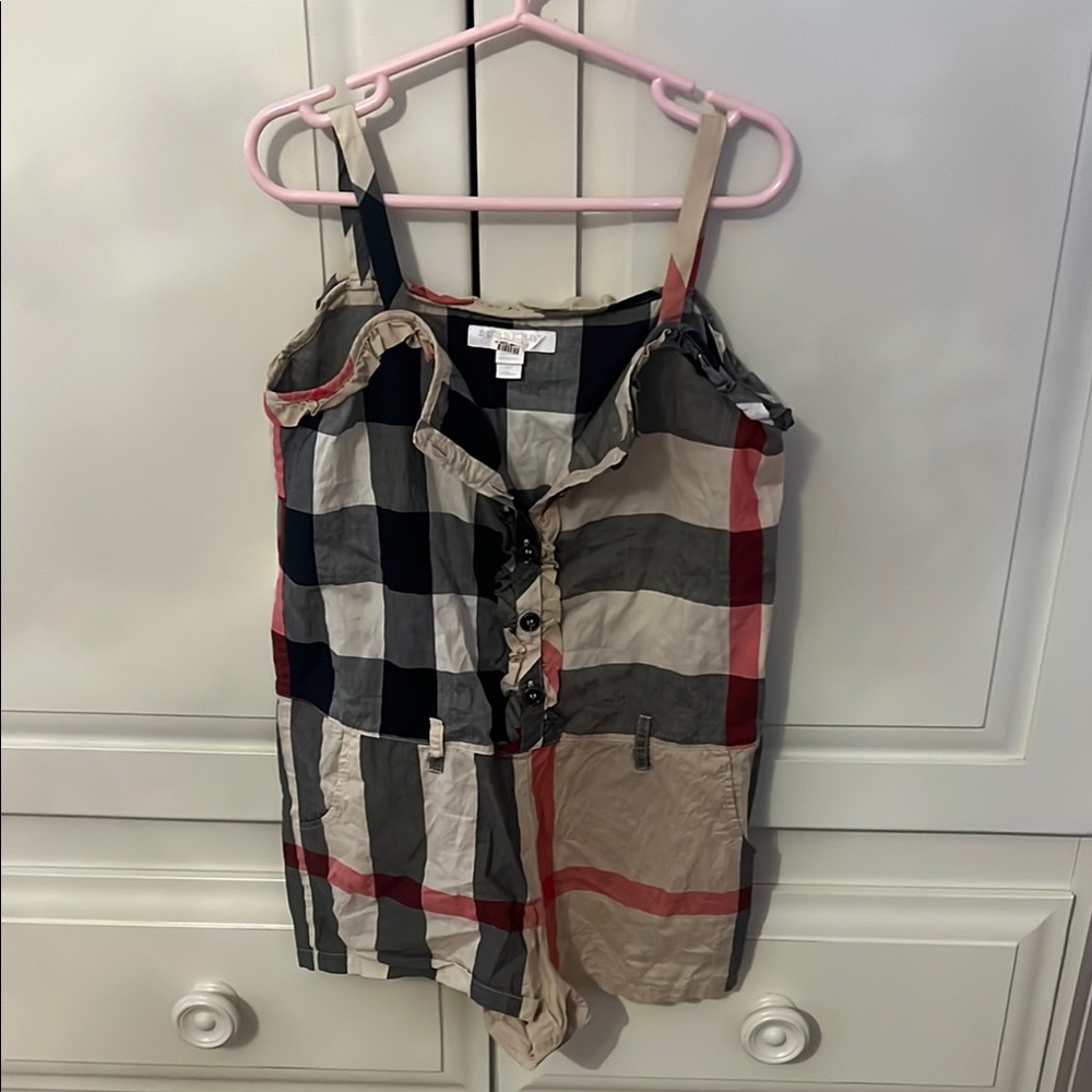 Burberry Kids Dress - Black, Red, Beige Check
